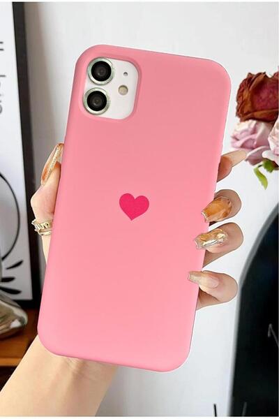 3GEN CASE iPhone 11 Compatible Launch Velvet Coated Case with Heart Logo