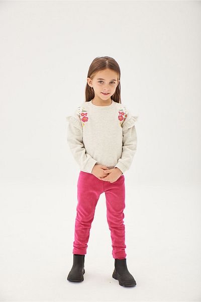 Boboli Girl's Sweatshirt Ecru