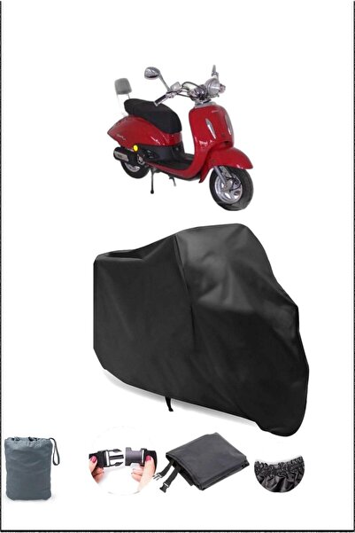 Breen Black Mondial 125 Zn Waterproof Resistant Motorcycle Cover