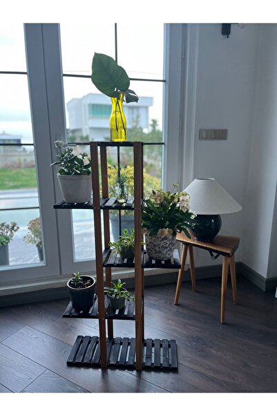 MarangozDede KOVANCI 115 CM 5 RAFLI SAKSILIK ÇİÇEKLİK DEKORATİF RAF