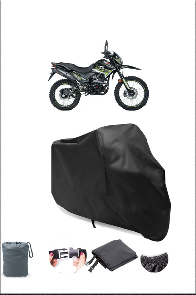 Breen غطاء دراجة نارية متين أسود RKS Xvr250 مقاوم للماء أسود اللون