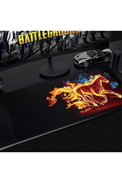 sgeteknoloji At Horse 70X30 cm Speed ​​Non-Slip Base Stitched Gamer Gaming Mouse Pad
