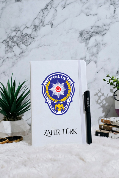 GUPSE Kişiye Özel Polise Hediye Polis Tasarımlı Ajanda & Kalem