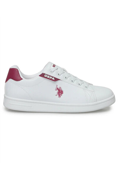 U.S. Polo Assn. U.s. Polo Assn. Costa Wmn 4Fx Kadın Beyaz-Bordo Sneaker Ayakkabı
