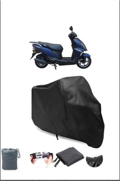 Breen Black Apachi Joy 125 Waterproof Durable Motorcycle Cover
