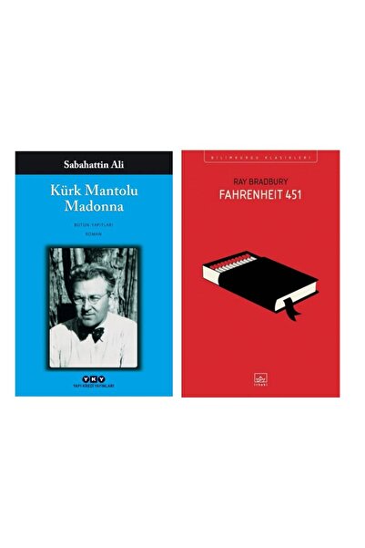 Yapı Kredi Yayınları Kürk Mantolu Madonna - Sabahattin Ali - Fahrenheit 451 -...