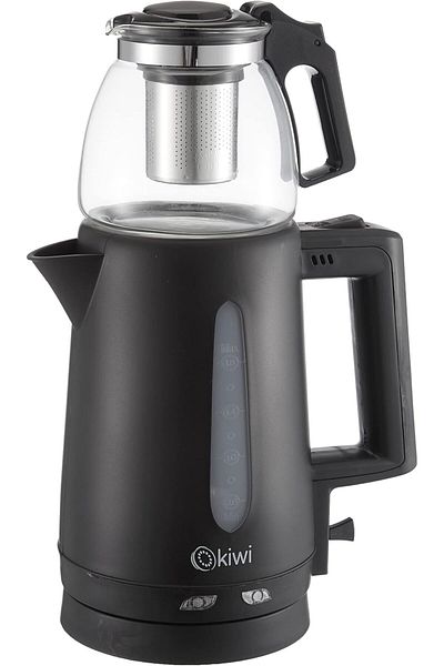 STOREMAX Jvnnastore Ktm-2907 Tea Maker, 1.8 L Kettle and 0.9 L Infuser Capacity, Black Trendyfr 646