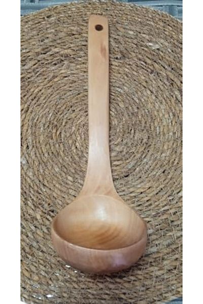 STOREMAX Jvnnshop Natural Wooden Ladle 27cm Soup Food Ladle 646268