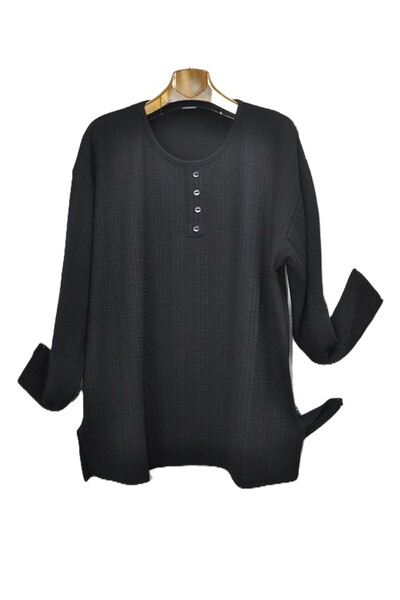 elma abone Super Battal Bamboo Winter Twist Mother Combed Cotton Blouse