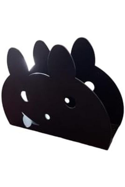 STOREMAX Jvnnastore Napkin Holder Teddy Bear Matte Black 646268