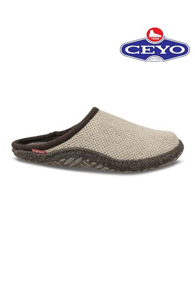 Ceyo Pantofi de acasă pentru femei anatomici bej - papuci puf Z36