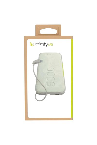 INFINITY L. InstantGo Powerbank 5000 mAh, USB-C, Beyaz