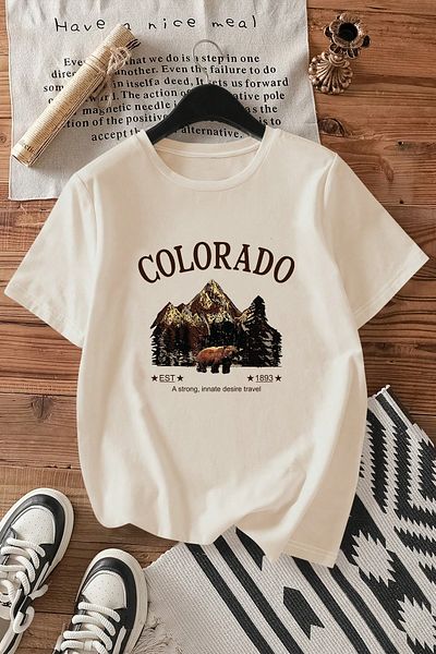 uyguntarz Μπλουζάκι με στάμπα Colorado Unisex Oversize