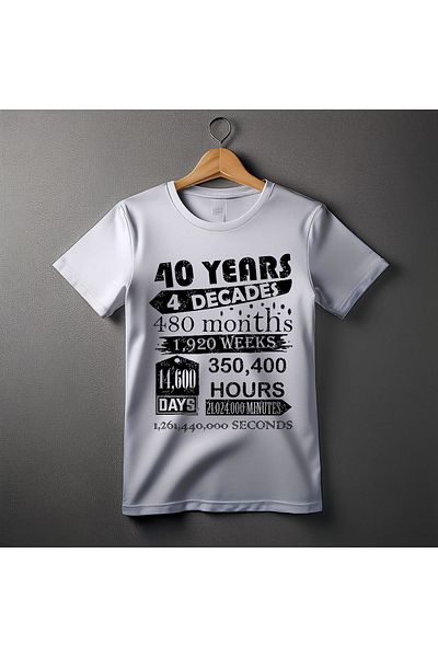 Ozzy Ψηφιακό μπλουζάκι με μοτίβο Unisex 40 ετών