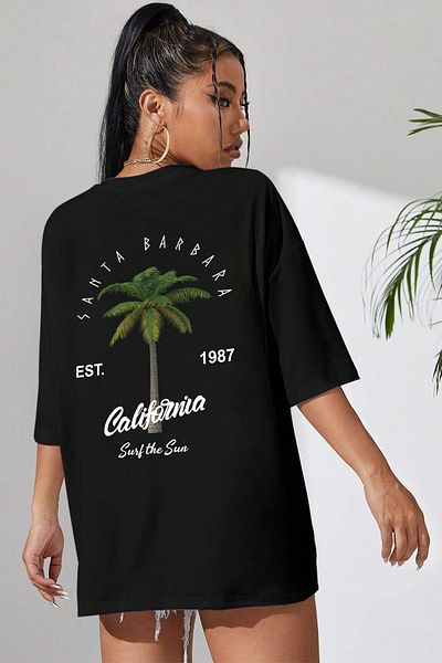 uyguntarz Μπλουζάκι με στάμπα California Unisex Oversize