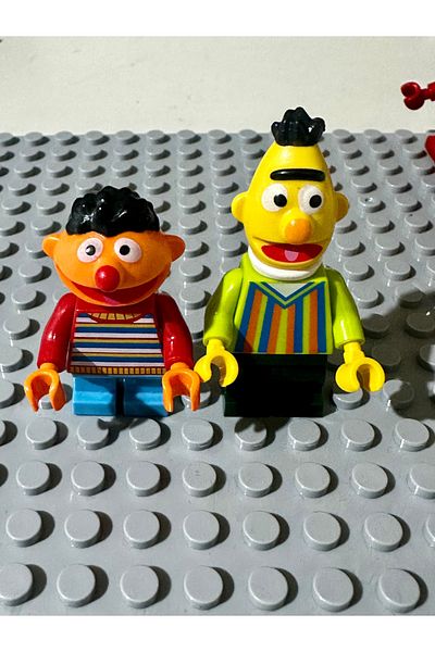 marimari Set of 2 Sesame Streets Edi Budu Compatible Mini Figures