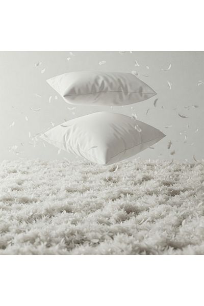 UYKUPEREST Set de 2 perne premium din puf de gâscă - țesătură 100% bumbac, de lungă durată și confortabilă (1000 grame)