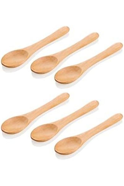STOREMAX Ntwork 12 Pieces Bamboo Spice Spoon and Food Spoon, Bamboo Jam Honey Spoon 12 Pieces Art