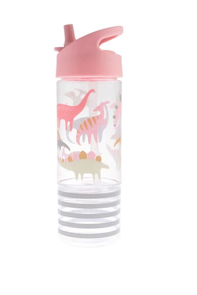 Stephen Joseph Pink Dinosaur Snack Compartment Drinker