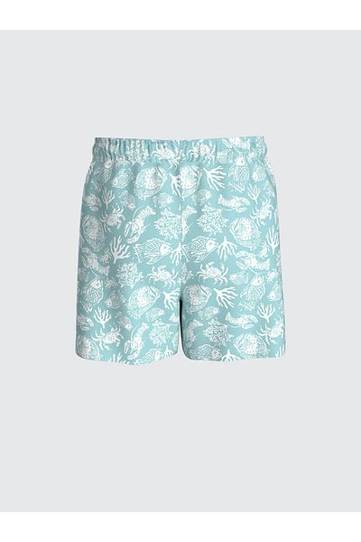 LC Waikiki New Season Elastic Waist Printed Boys' Swim Shorts - S5L702Z4