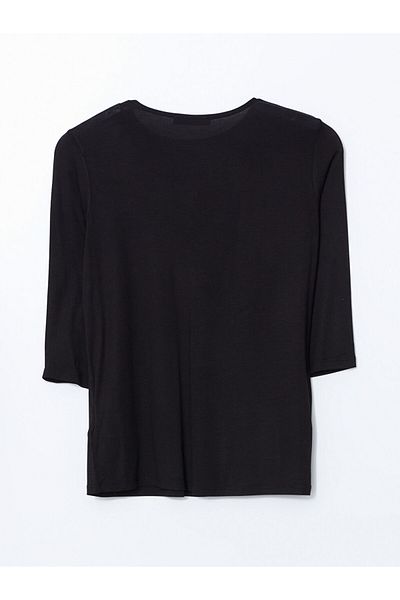 LC Waikiki Γυναικεία μπλούζα LCW Grace Crew Neck Stone