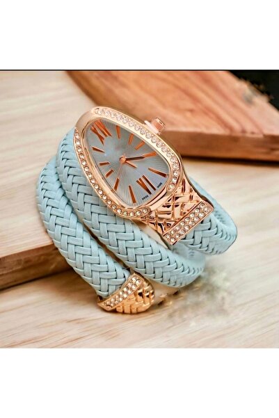 SKMİ Polo Whıte Yılan Model, Dolamalı Saat, Kadın Kol Saati