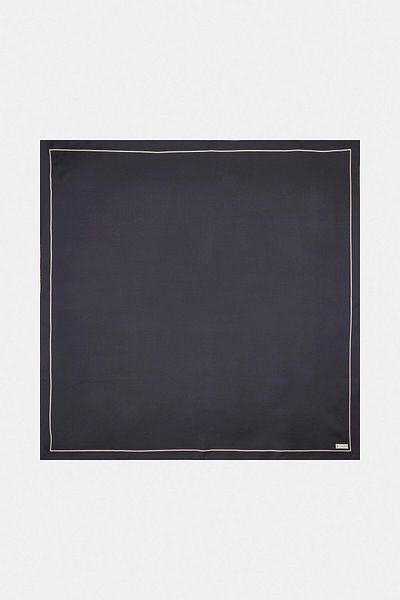 Vakko Σκούρο Navy Blue απλό μεταξωτό μαντήλι