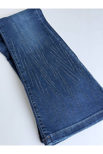 LA CARTE Spanish Leg Jeans with Rod Stones