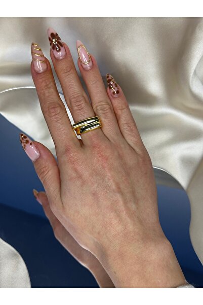 asal jewelry Gold Şerit Yüzük