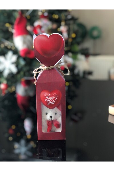 Masalsı Concept 14 Şubat Sevgililer Günü Hediyesi Kutu İçerisinde Ayıcık Anah...
