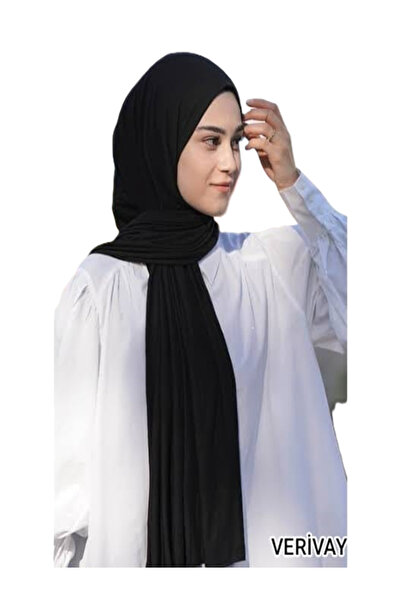 ALTIN DİKİŞ شال أسود من القطن الممشط - خياطة خاصة، لا تظهر داخلية، لا تعرق، م...