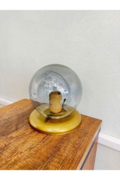 OSC HOME AYDINLATMA TASARIM Smoked Globe Lampshade Antique