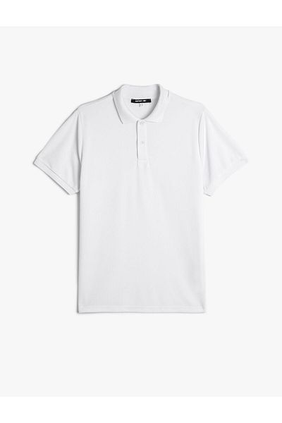 Koton Αθλητικό T-Shirt - Polo λαιμόκοψη, λεπτομέρεια με κουμπιά, κοντό μανίκι