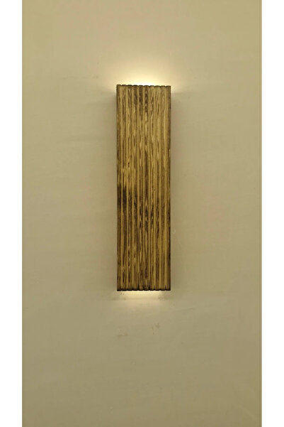 MSAĞWOODS Ahşap Dekoratif Peri Ledli Aplik Balkon Antre Aksesuarı Otel Cafe Villa Bohem Rustik Dekor 35cm