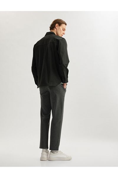 Koton Viscose Blend Chino Pocket Detailed Tapered Fit Trousers