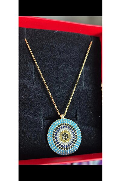 Butik 925AYAR GÜMÜŞ NAZAR BONCUĞU KOLYE