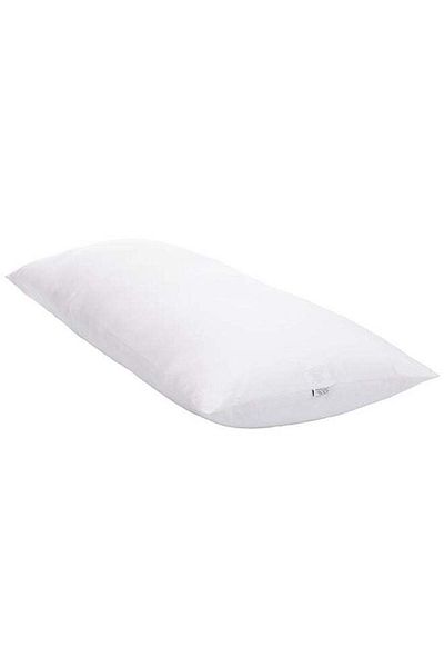 soufa dibaj Long Sleeping Pillow Microfiber - White 150x50cm