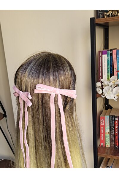 LO ADORO Кадифена стрічка-бантик для дівчаток - аксесуар для волосся до Дня з...