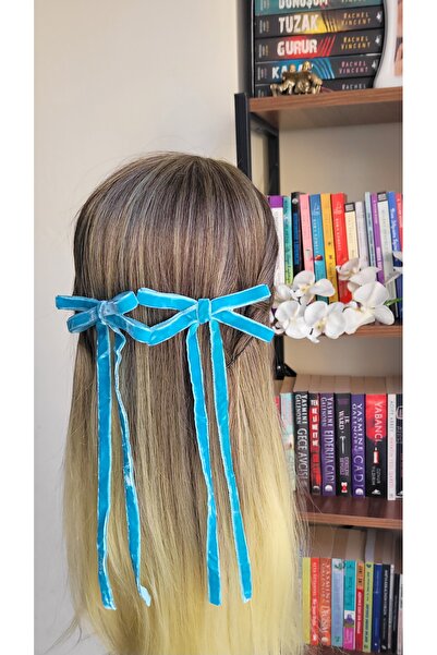 LO ADORO Βελούδινο κοριτσίστικο φιόγκο με κορδέλα - Αξεσουάρ μαλλιών για την ...