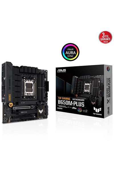ASUS Tuf Gaming B650m-plus Amd B650 Am5 DDR5 6400 DP HDMI 2x M2 Usb3.2 Aura RGB 2.5GBit Lan Matx