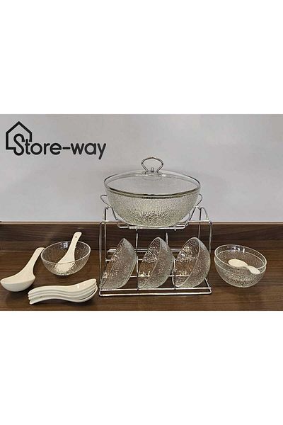 Storeway 16 Pieces - Glass Soup Set