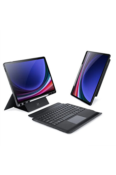 Dux Ducis Samsung Galaxy Tab S9 Ayrılabilir Bluetooth Klavye Touchpad Pu Deri Kılıf