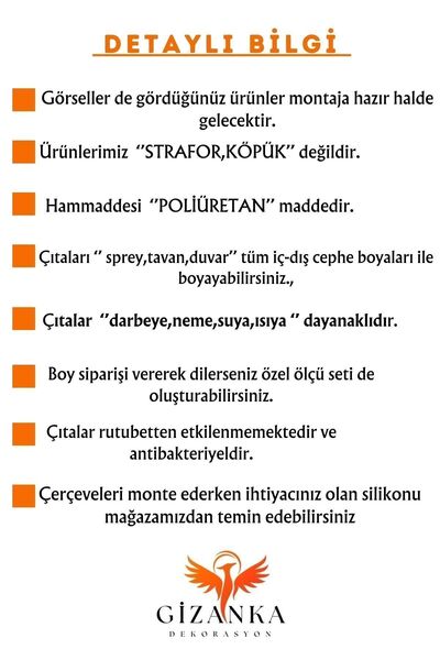 GİZANKA Koridor Tasarımı Boyanabilir Çıta Hazır Kesim(anka149)