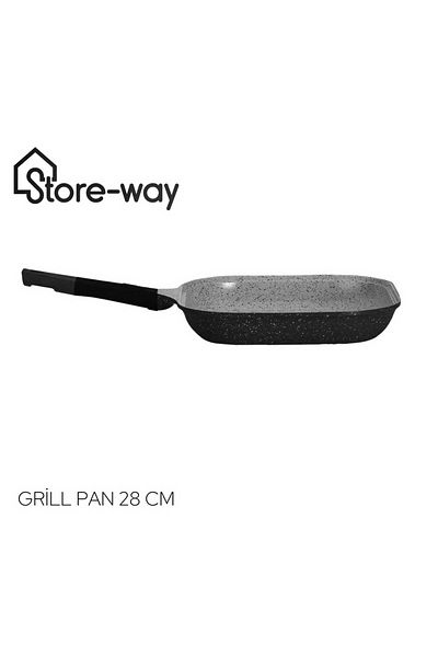 Storeway Natural Granite Coating 28 cm Non Stick Grill Pan