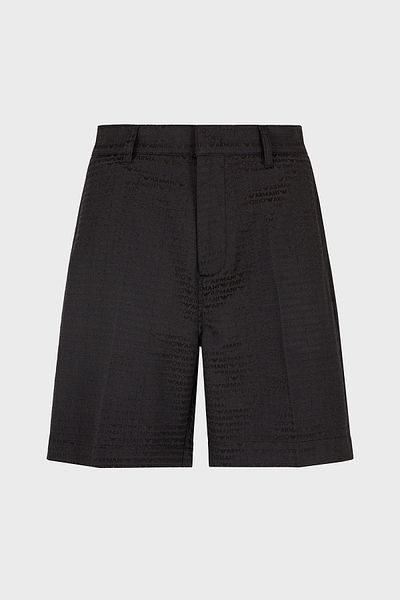 Emporio Armani شورت رجالي عالي الخصر من قماش الجاكار واسع الساق - SHORT EM 001200   AF13688