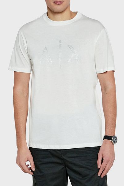 Armani Exchange Armani Exchage Stoned 100% βαμβακερό μπλουζάκι με κανονική εφαρμογή Crew λαιμόκοψη Ανδρικό μπλουζάκι XM000325 AF10364 U0