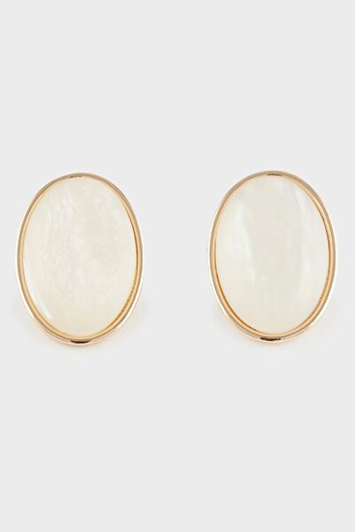 DeFacto Women's Gold Detailed Hoop Earrings - E3983Axns