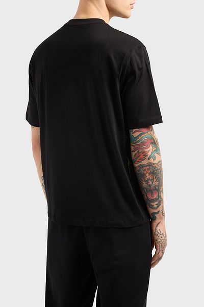 Armani Exchange Armani Exchage εμπριμέ 100% βαμβάκι κανονική εφαρμογή με λαιμόκοψη ανδρικό μπλουζάκι XM 000213   AF10356