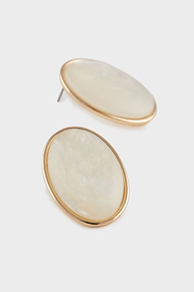 DeFacto Women's Gold Detailed Hoop Earrings - E3983Axns