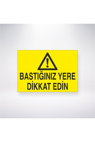 Reysa Tasarım احذر من مكان وضعك، ملصق أمان العمل اللاصق مقاس 21 × 28 على الظهر